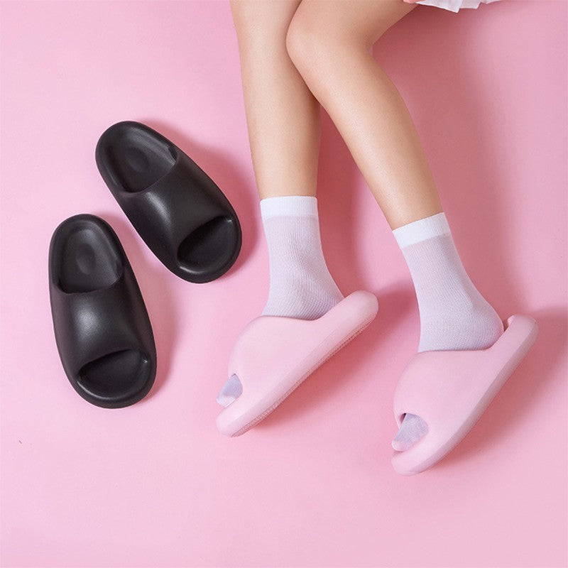 New Bread Shoes Soft Slippers Summer Candy Color Bathroom Slippers