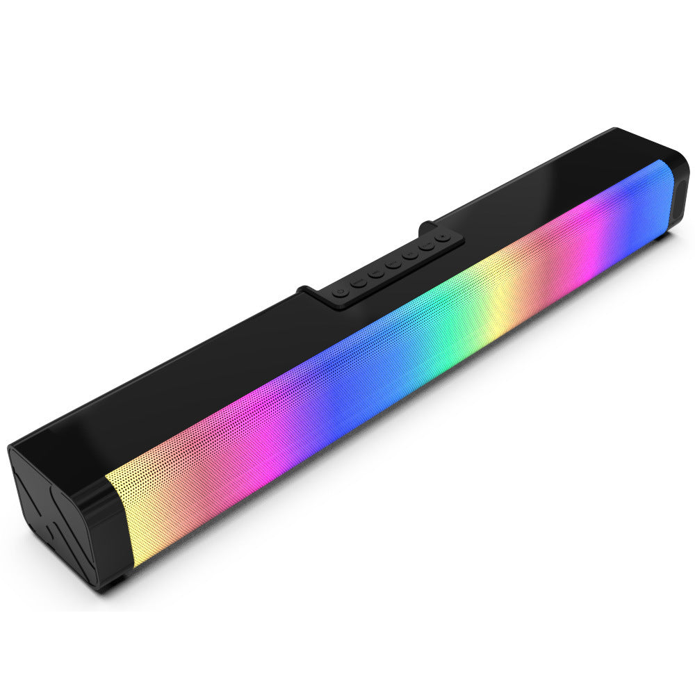 High-Quality Soundbar With RGB Light Powerful Bass Stereo Sound USB 3.5mm Optical Soundbar PC 20W Speaker