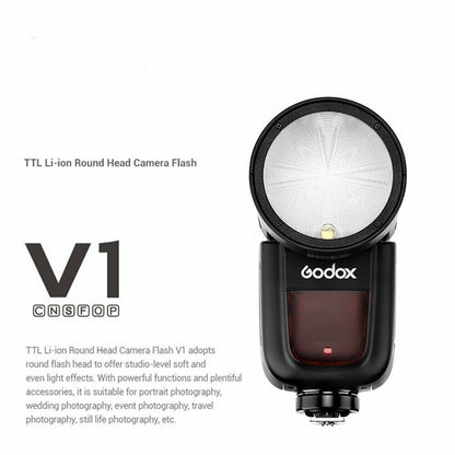 DSLR Godox V1 V1C V1N V1S V1F V1O TTL HSS 1/8000s Speedlite Flash with Xpro Trigger for Canon Nikon Sony Fuji Olympus