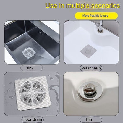 Sink Drain Filter Shower Hair Catcher Disposable Self-adhesive, Anti-blocking Insect-proof Anti-hair