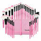 32Pcs Makeup Brushes Pouch Set Blending Powder Puff Professional Cosmetics Tools