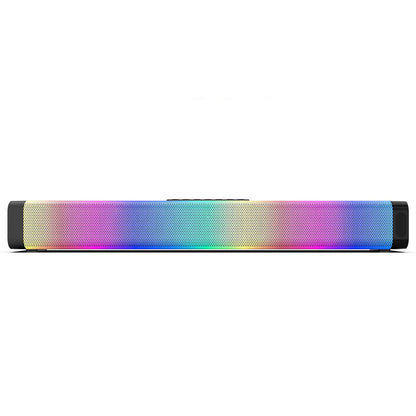 High-Quality Soundbar With RGB Light Powerful Bass Stereo Sound USB 3.5mm Optical Soundbar PC 20W Speaker